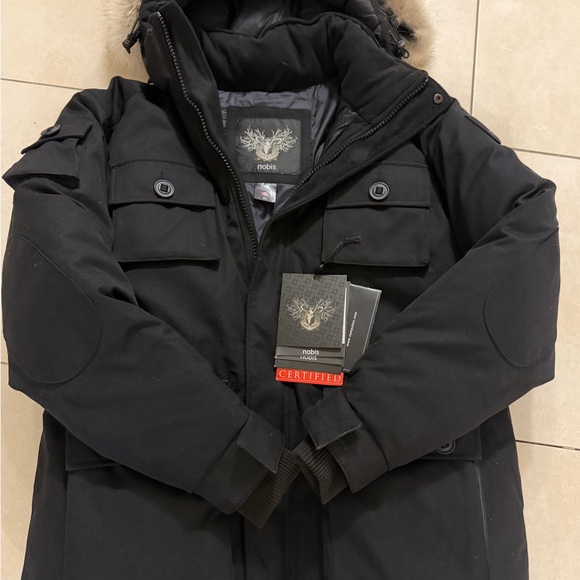 Nobis Barry Men's Black Parka size XL, New condition - Picture 3 of 10
